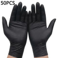 100/50/20PCS Black Nitrile Gloves Thickened